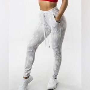 BuffBunny White Camo Jasmine Joggers